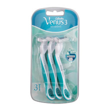 Gillette Jednor&aacute;zov&aacute; hol&iacute;tka Venus 3 Sensitive 3 ks savaiminio įdegio kremas