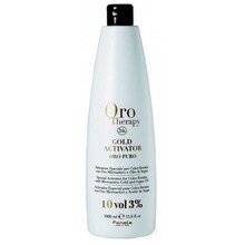 Fanola Oro Therapy 24k Gold Activator Oro Puro 3% 10 Vol. - Kr&eacute;mov&yacute; vyv&iacute;ječ 1000ml Moterims