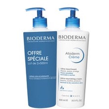 BIODERMA Atoderm Ultra-Nourishing Moisturising Cream Duopack - V&yacute;živn&yacute; hydratačn&iacute; tělov&yacute; kr&eacute;m 1000ml Moterims
