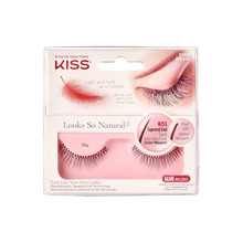 Kiss My Face Looks So Natural Lashes (1 pair) - False eyelashes for a natural look Moterims