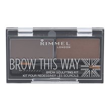 Rimmel Brow This Way Scuplting Kit - Set for perfect eyebrows 2 g Moterims
