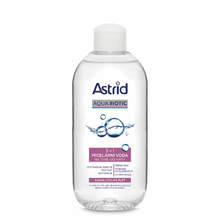 Astrid Micellar water 3 in 1 for face, eyes and lips for dry and sensitive skin Aqua Biotic 200ml Moterims