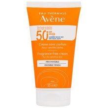Avene Sun Cream Invisible Finish Fragrance-Free SPF50+ ( such&aacute; a citliv&aacute; pleť ) - Opalovac&iacute; kr&eacute;m 50ml savaiminio įdegio kremas