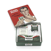 PRORASO Green Shaving Set - Classic gift set for shaving 350ml savaiminio įdegio kremas