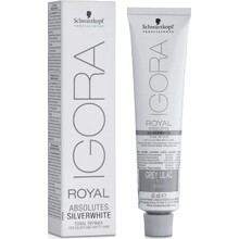 Schwarzkopf Professional Igora Royal SilverWhite Permanent White Refining Color Creme - Demi-permanentn&iacute; barva pro lehk&eacute; nat&oacute;nov&aacute;n&iacute; b&iacute;l&yacute;ch vlasů 60ml Moterims