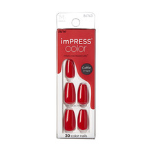 Kiss My Face ImPRESS Color MC Reddy or Not Nails 30 pcs Moterims