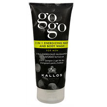 Kallos GoGo 2-In-1 Energizing Hair And Body Wash For Men 200ml Vyrams