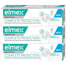 Elmex Sensitive Plus Complete Protection Tripack Toothpaste 75ml Moterims