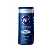 Nivea Cool Kick Shower Gel - Shower Gel for Men 250ml Vyrams