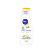 Nivea Children's sun lotion SPF 50 + Sun Kids (Pure & Sensitive Sun Lotion) 200 ml 200ml savaiminio įdegio kremas