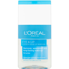 L&acute;Or&eacute;al Eye & Lip Waterproof Make Up Remover - Two-phase make-up remover for the eye area and lips 125ml Moterims