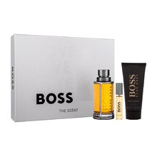 Hugo Boss The Scent Gift set EDT 100 ml, miniature EDT 10 ml and shower gel 100 ml 100ml Kvepalai Vyrams
