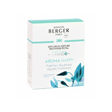 Maison Berger Paris Aroma Happy Car Diffuser Recharge/Refill ( Aquatic Fresheness ) - N&aacute;hradn&iacute; n&aacute;plň do difuz&eacute;ru do auta namų apyvokos priemonė