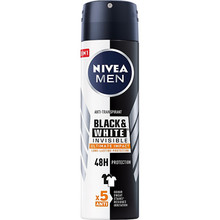 Nivea Men Invisible Black & White Ultimate Impact - Antiperspirant spray 150ml Vyrams