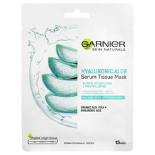 Garnier Hyaluronic Aloe Serum Tissue Mask - Textile face mask with aloe vera 28.0g Moterims