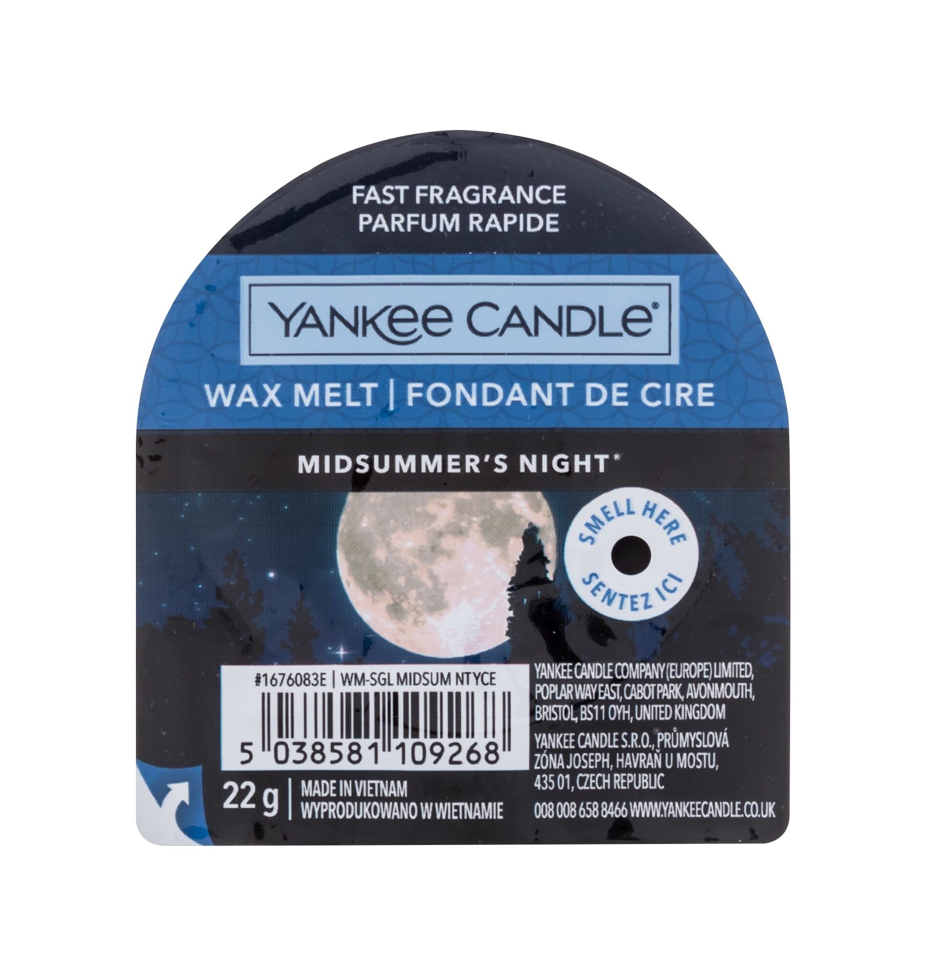Yankee Candle Midsummer´s Night 22g Kvepalai Unisex Kvapusis vaškas