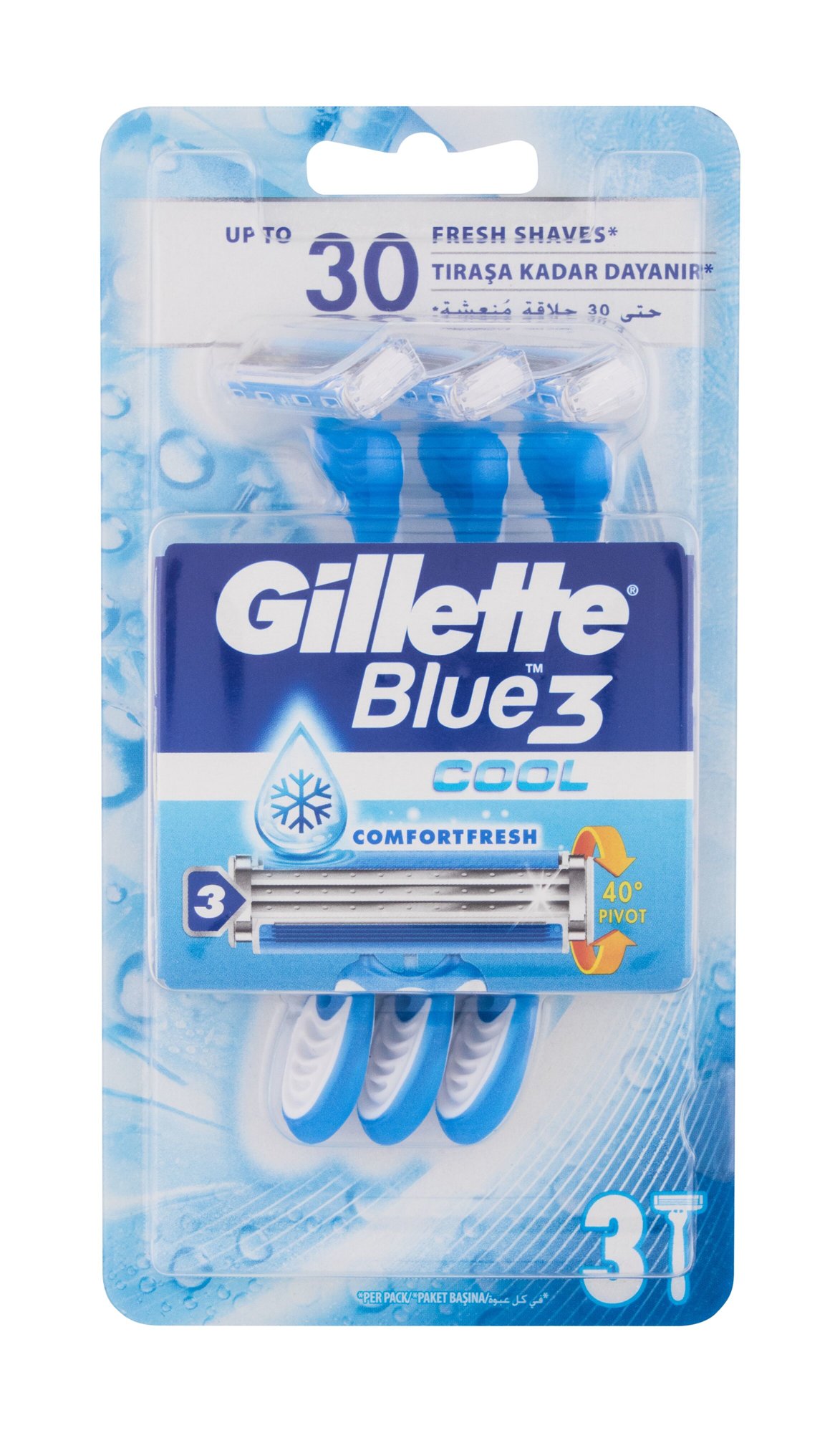 Gillette Blue3 Cool 3vnt skustuvas