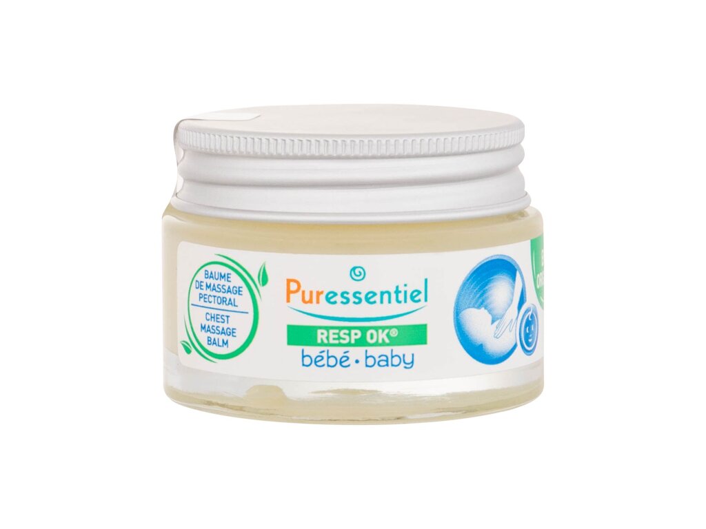 Puressentiel Cough & Cold Baby Resp OK Chest Massage Balm 30ml Vaikams Respiratory Health