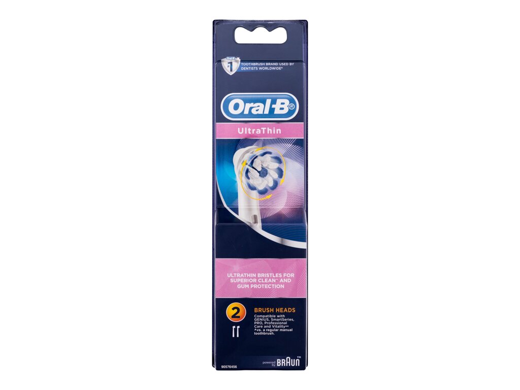 ORAL-B Ultra Thin 2vnt Unisex Replacement Toothbrush Head