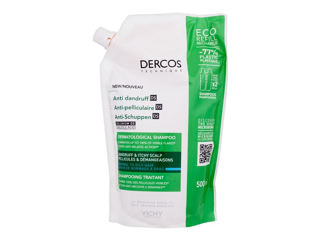 Vichy Dercos Anti-Dandruff Normal to Oily Hair 500ml šampūnas