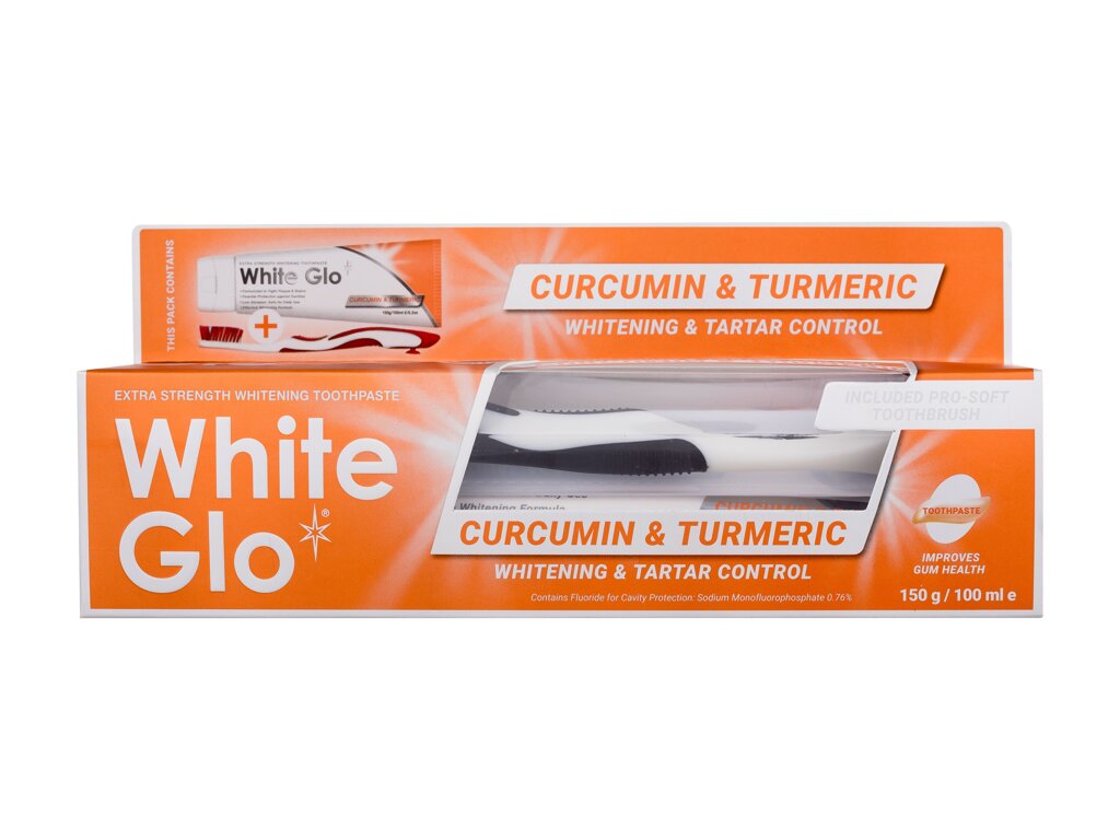 White Glo Curcumin & Turmeric 150g dantų pasta