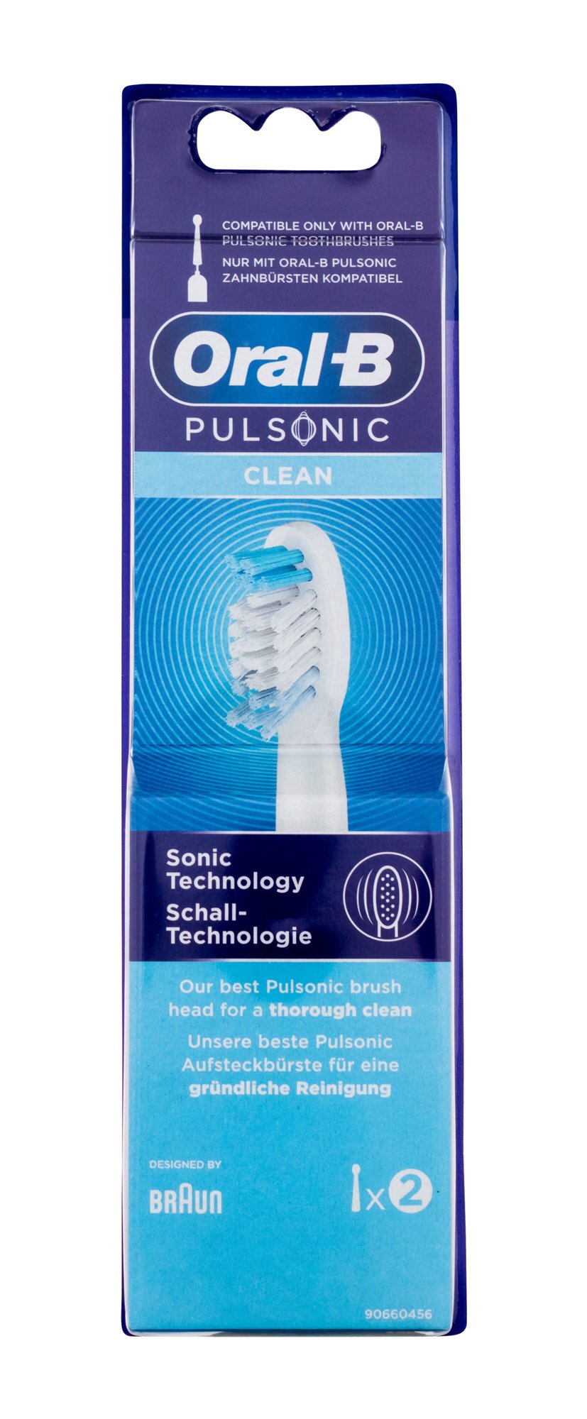 ORAL-B Pulsonic Clean 2vnt Unisex Dantų šepetėliai