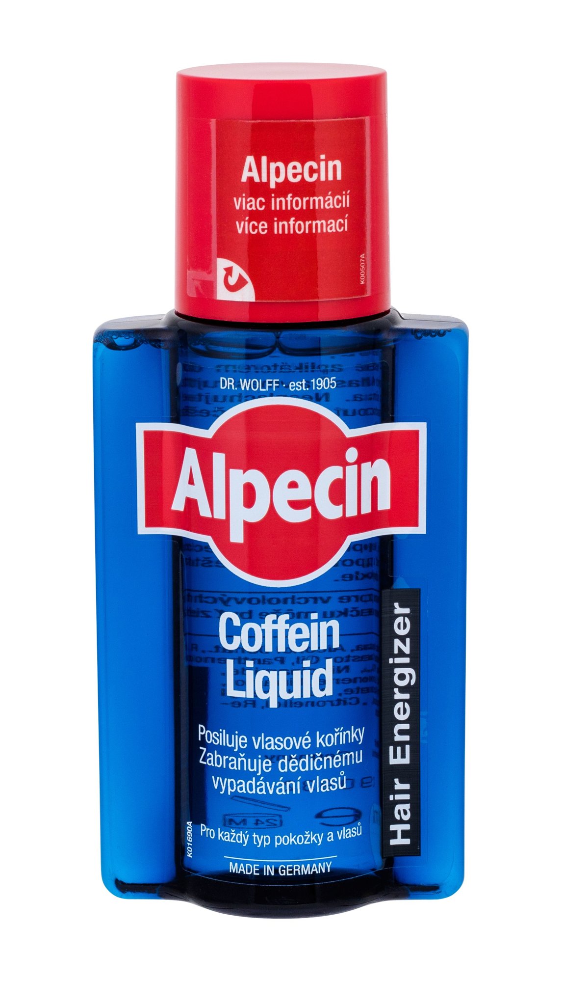 Alpecin Caffeine Liquid Hair Energizer 200ml priemonė nuo plaukų slinkimo