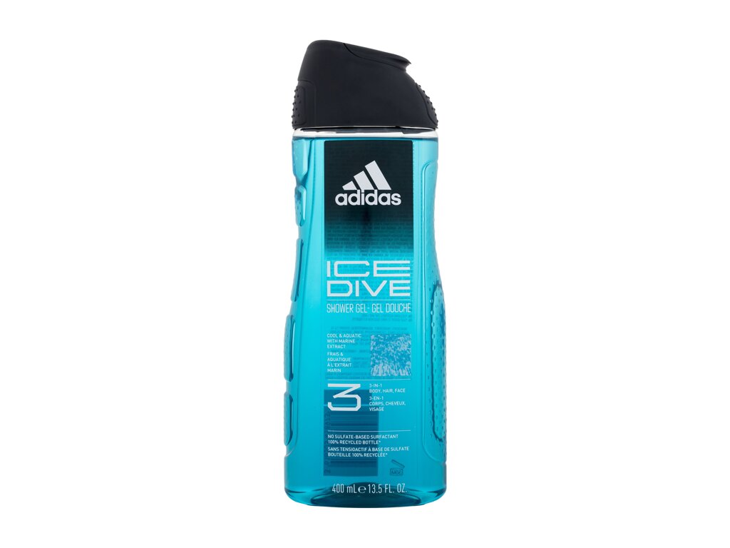 Adidas Ice Dive Shower Gel 3-In-1 400ml dušo želė