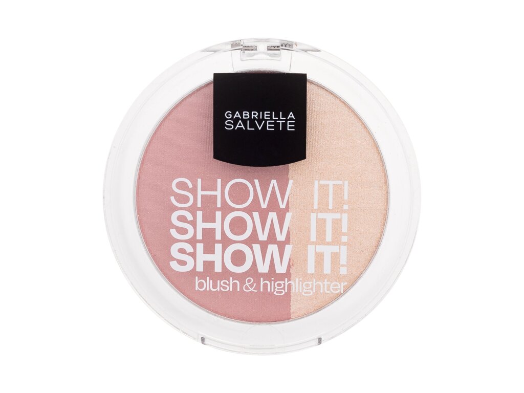 Gabriella Salvete Show It! Blush & Highlighter 9g skaistalai