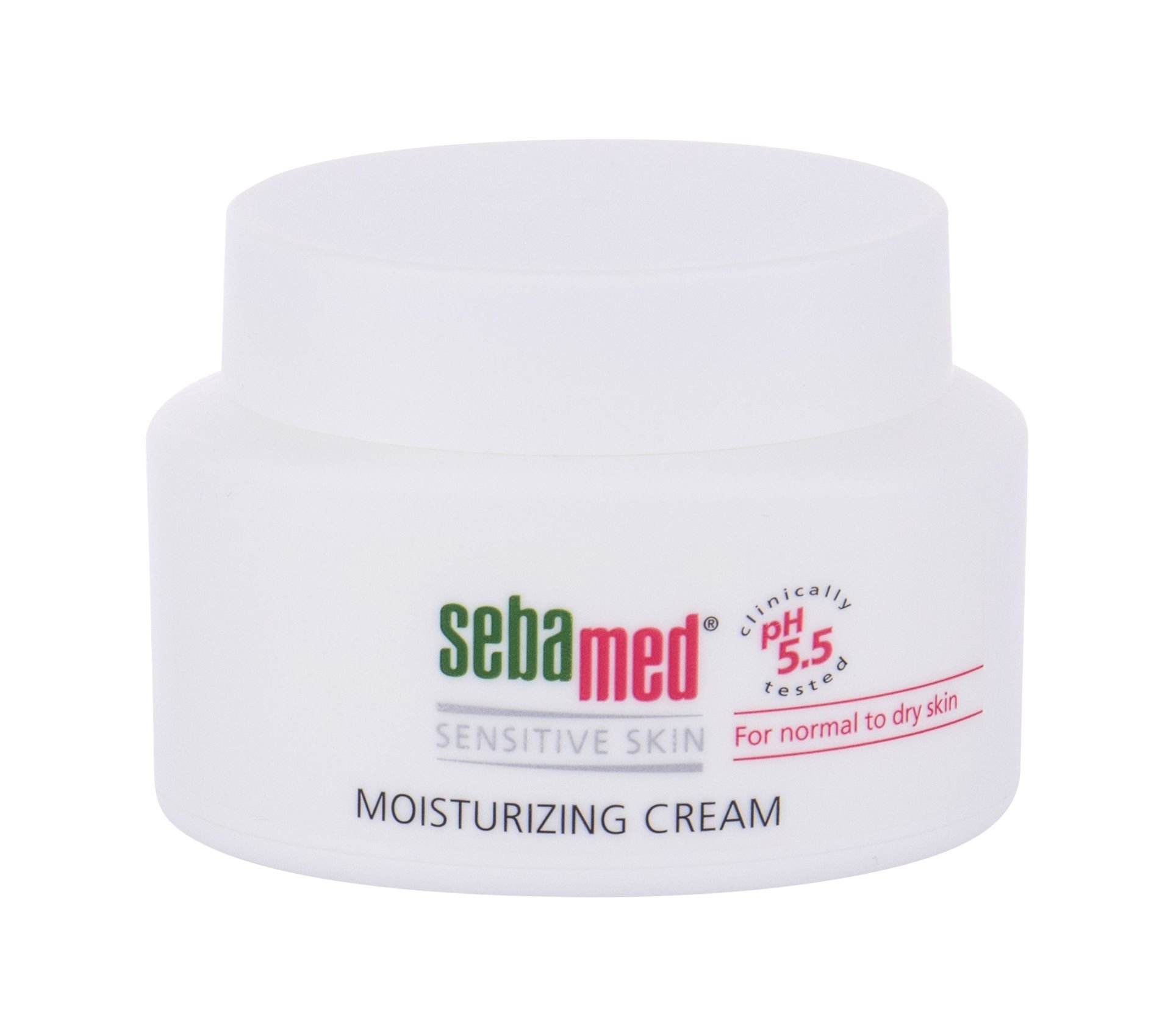SebaMed Sensitive Skin Moisturizing 75ml dieninis kremas