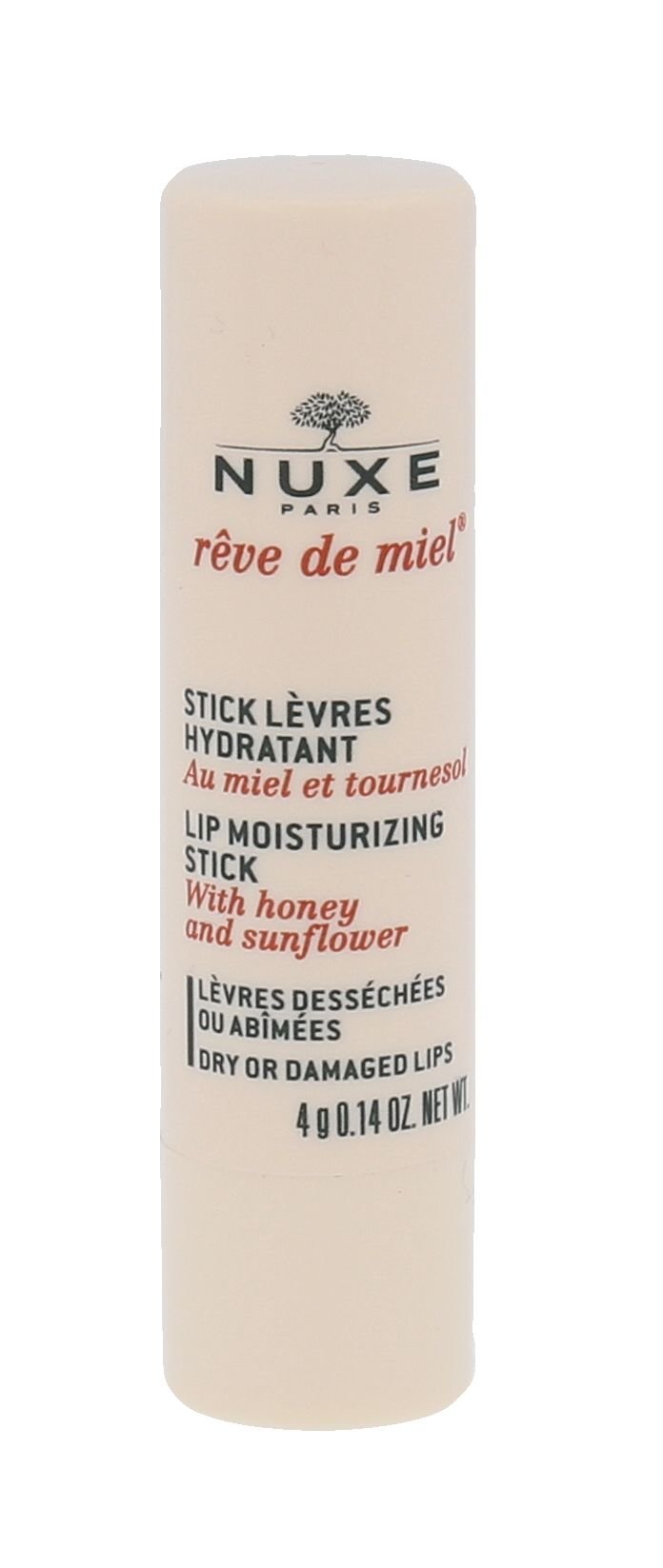 Nuxe Reve de Miel Lip Moisturising Stick 4g lūpų balzamas