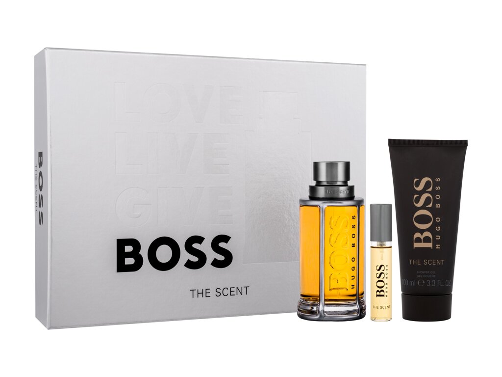 Hugo Boss Boss The Scent 100ml Edt 100 ml + Edt 10 ml + Shower Gel 100 ml Kvepalai Vyrams EDT Rinkinys