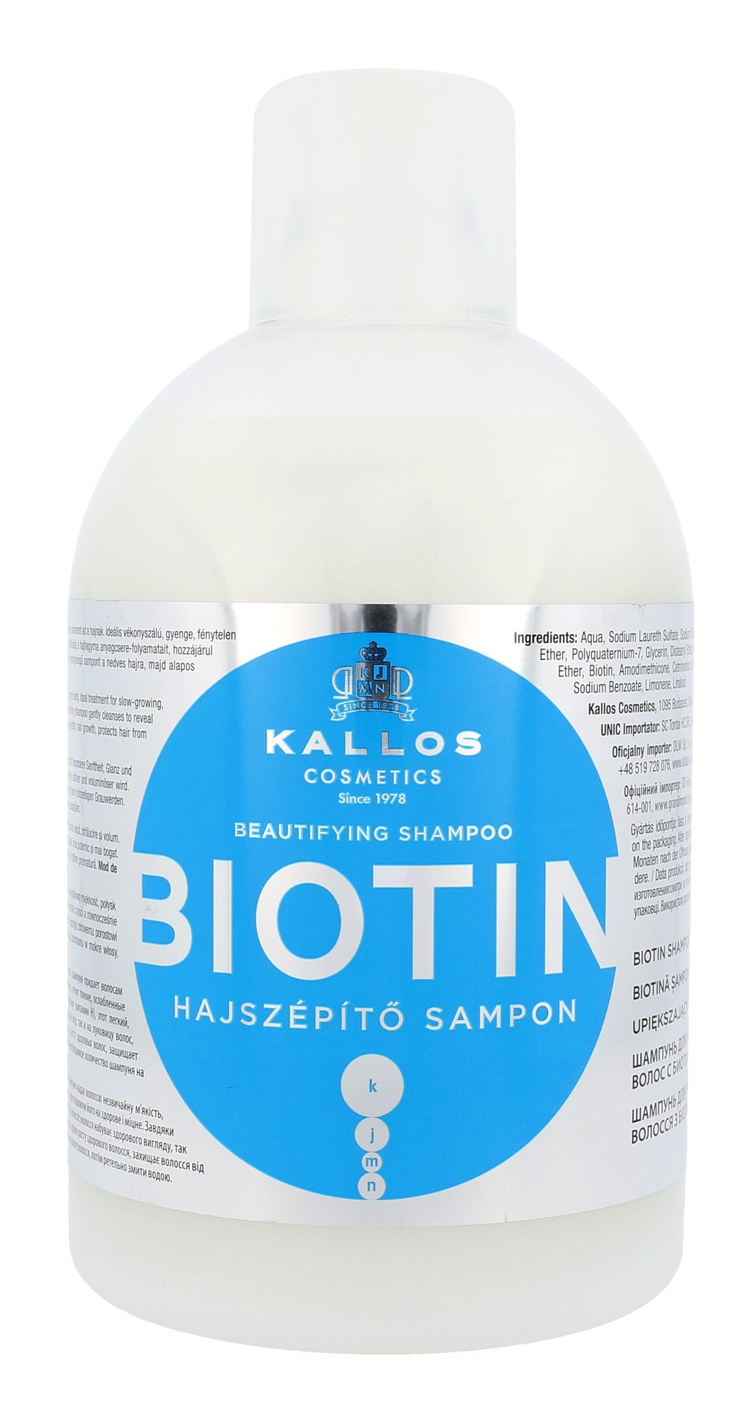 Kallos Cosmetics Biotin Biotin 1000ml šampūnas