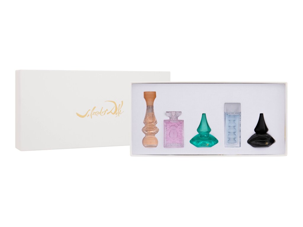 Salvador Dali Legend Collection 5ml EDT Dalissime 5 ml + EDT Dalia 4,5 ml + EDT Laguna 5 ml + EDT Eau De Rubylips 6,5 ml + Parfum Dali 5 ml kvepalai Unisex EDT Rinkinys