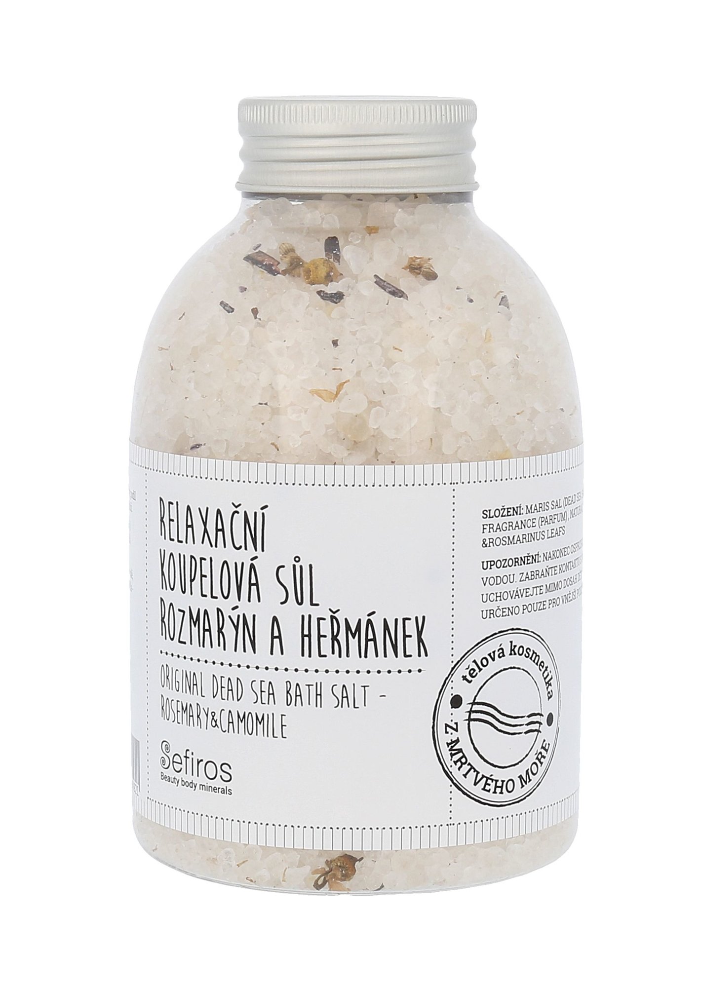 Sefiros Original Dead Sea Bath Salt Rosemary & Camomile 500g vonios druska
