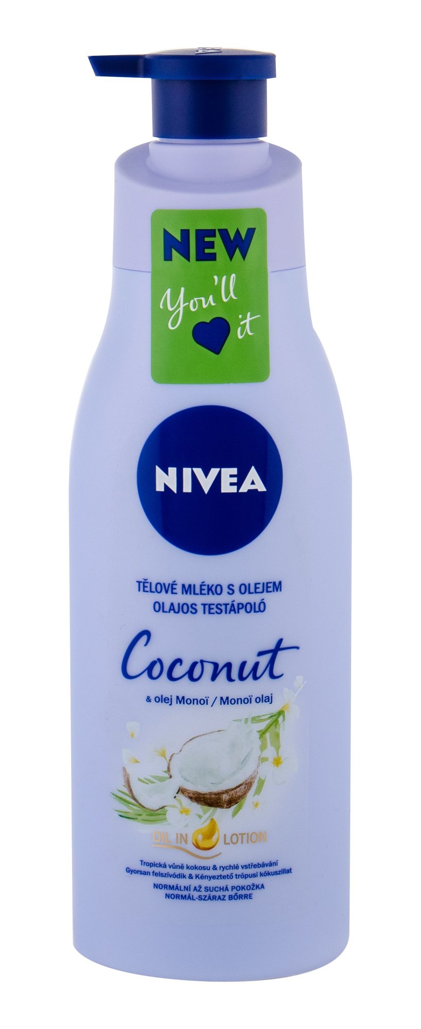 Nivea Coconut & Monoi Oil 200ml kūno losjonas