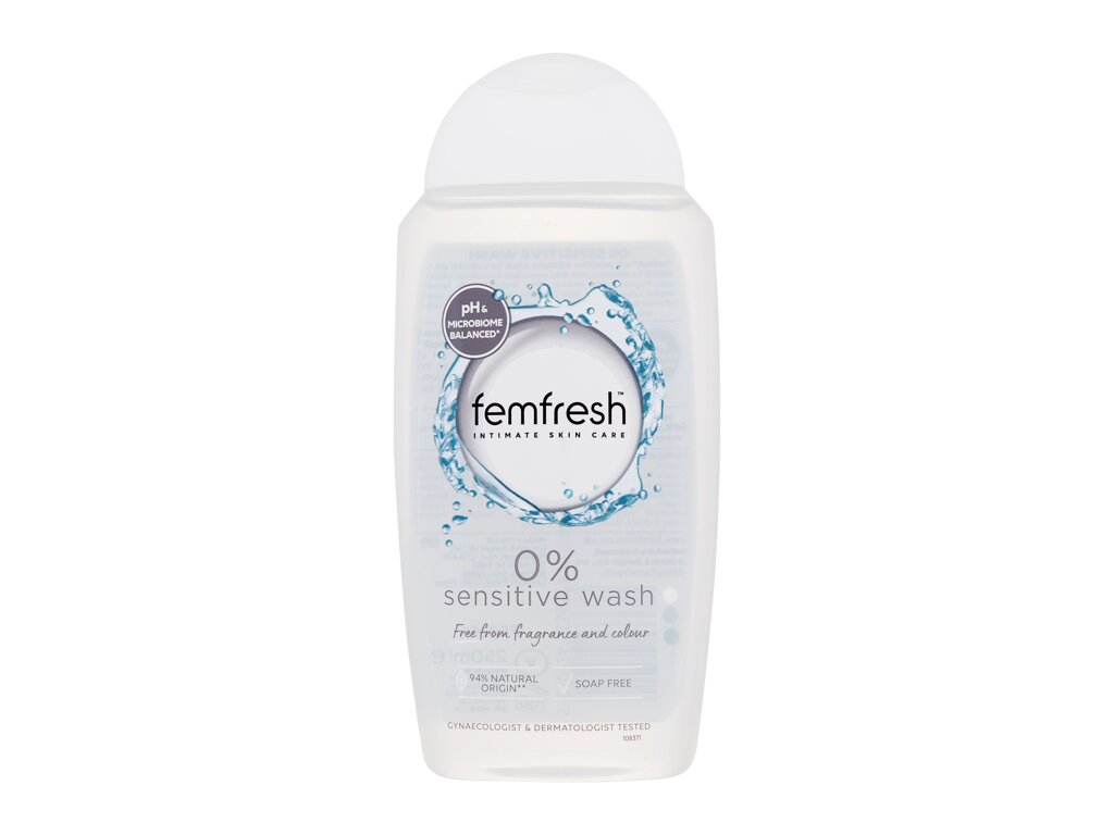 Femfresh 0% Sensitive Wash 250ml intymios higienos priežiūra