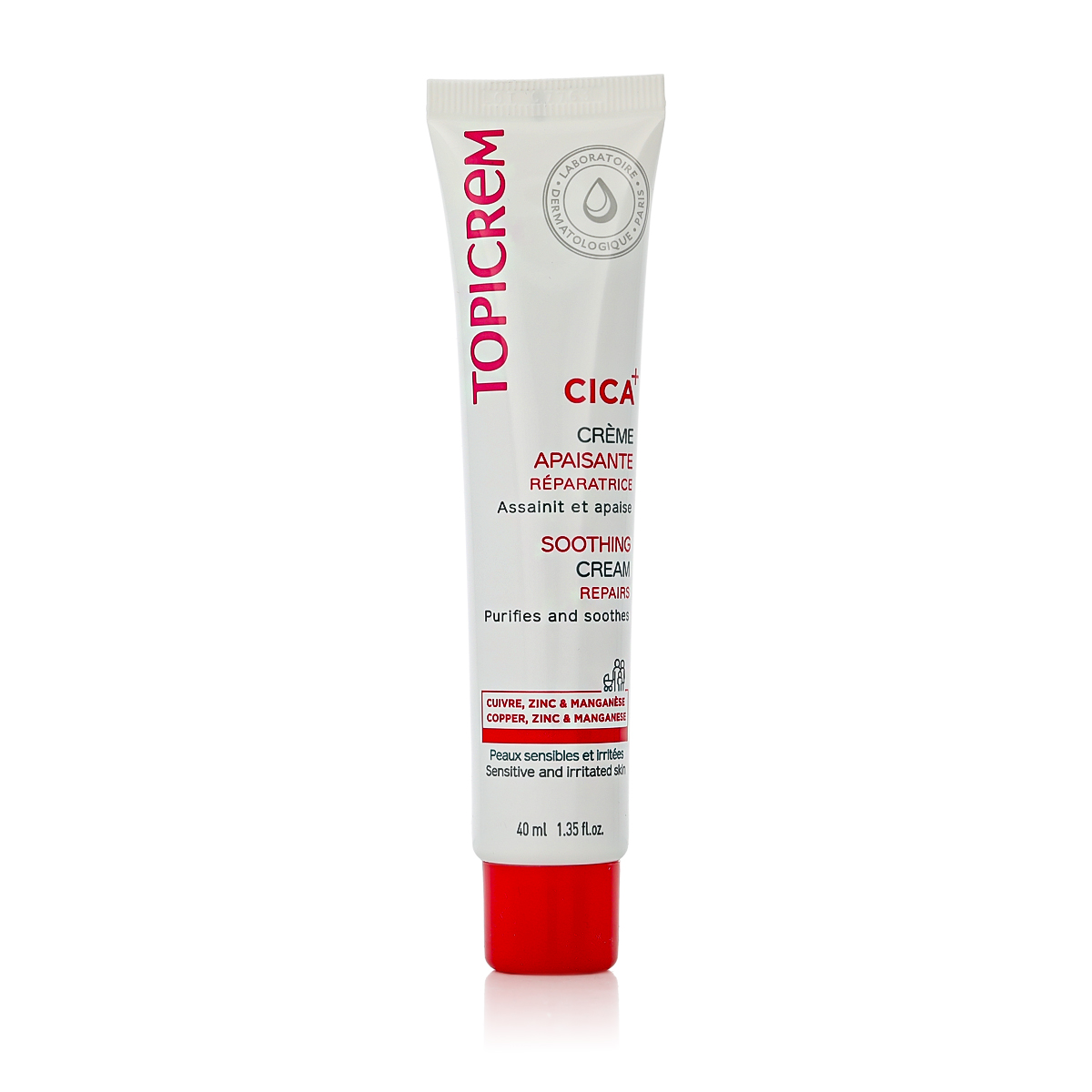 Topicrem CICA+ 40ml vietinės priežiūros priemonė