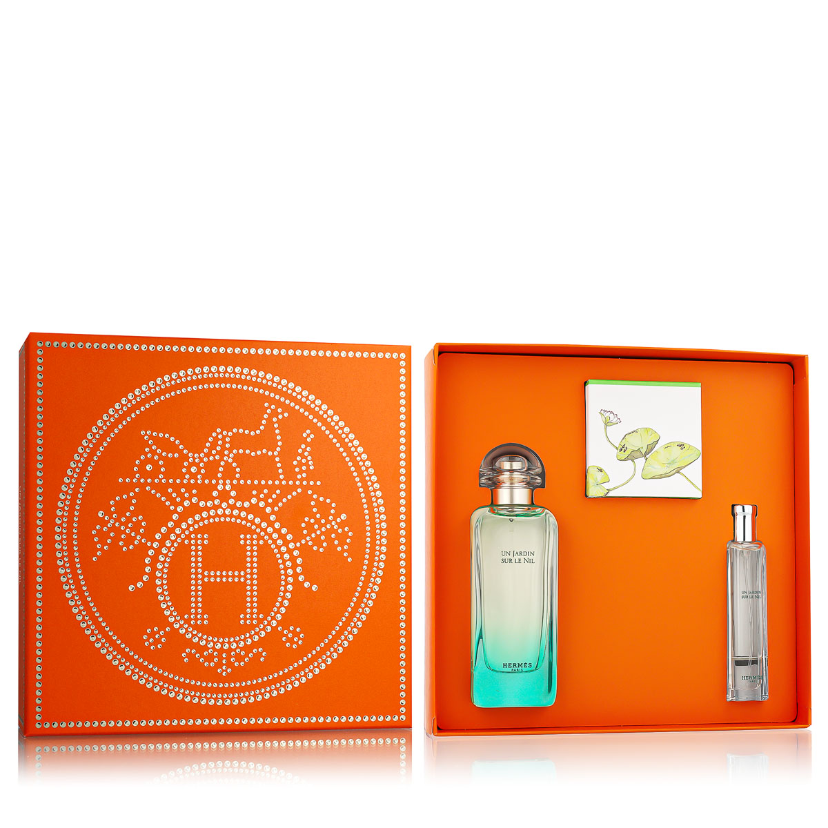 Hermes Un Jardin Sur le Nil Herm&egrave;s Un Jardin Sur le Nil EDT 100 ml + EDT 15 ml + Soap 50 g (unisex) Kvepalai Unisex Rinkinys