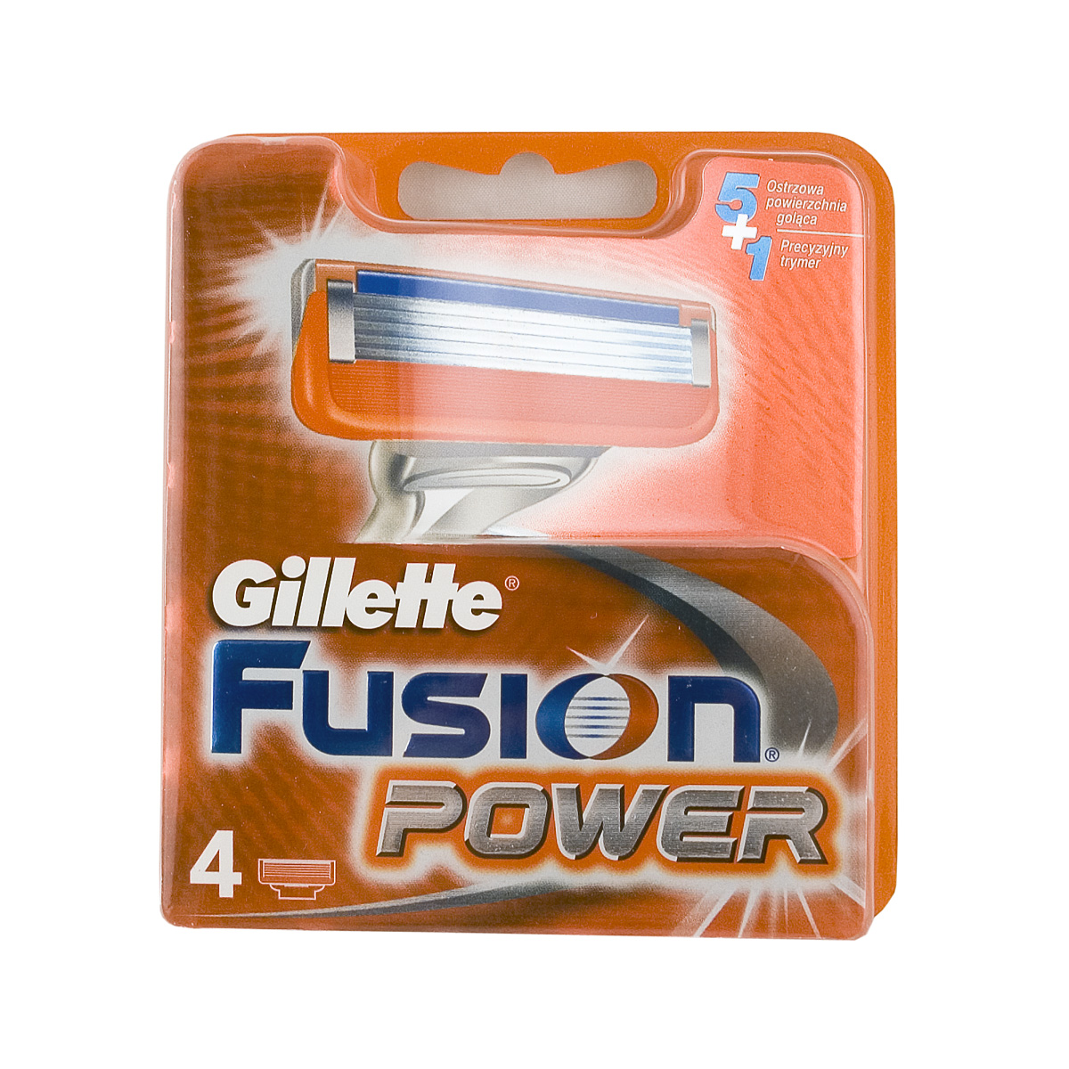 Gillette Fusion Power 4pcs skustuvo galvutė