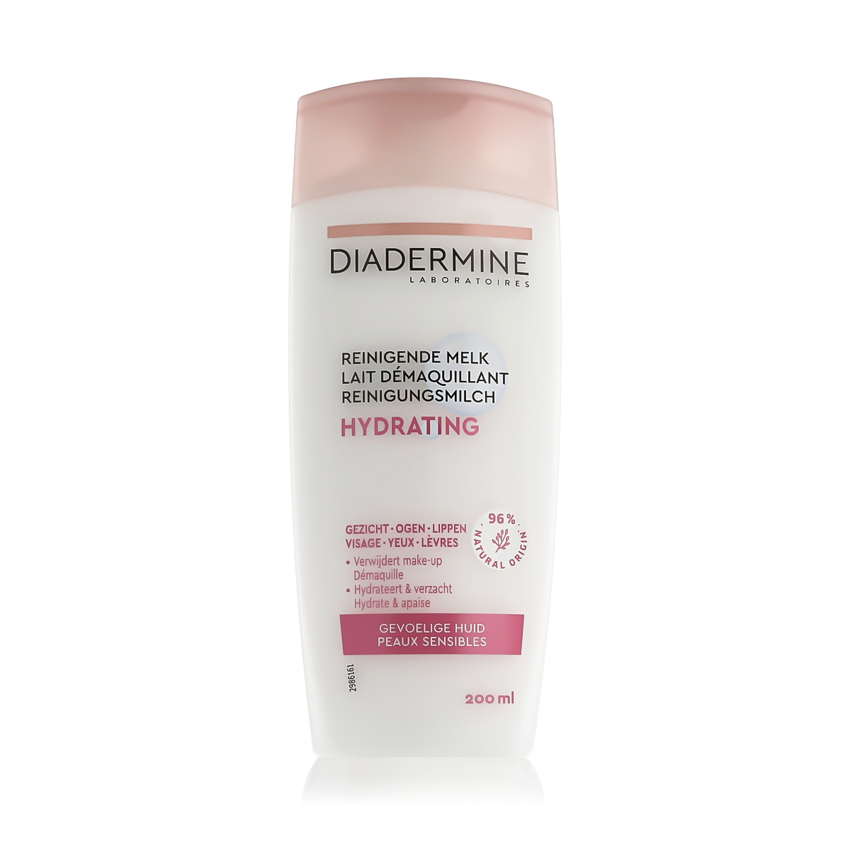 Diadermine Laboratoires Hydrating 200ml veido pienelis 