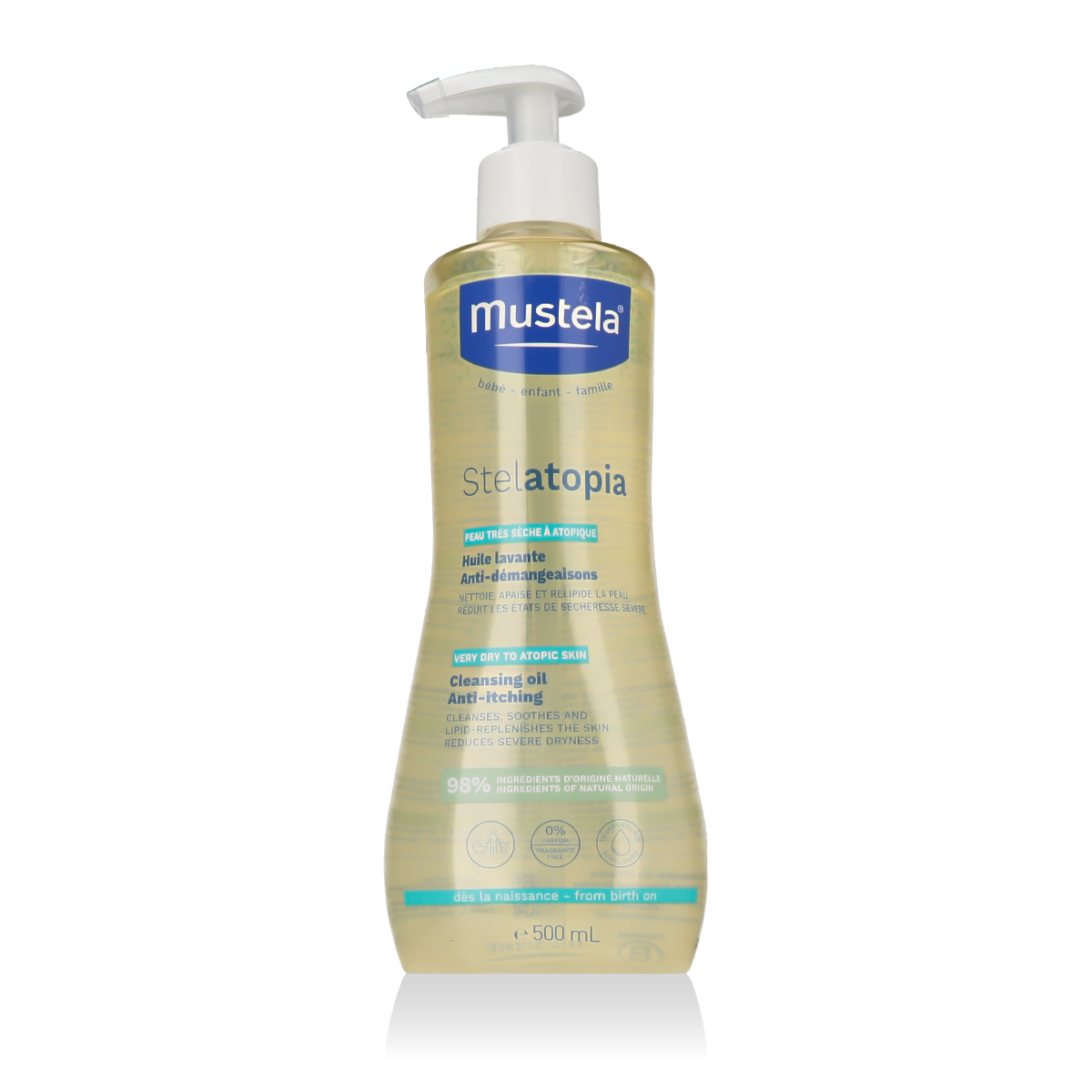 Mustela B&eacute;b&eacute; Stelatopia 500ml kūno aliejus