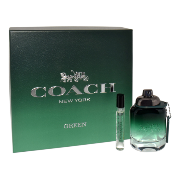 Coach green 60ml Edt 60ml + Travel Spray 7,5ml Kvepalai Vyrams Rinkinys