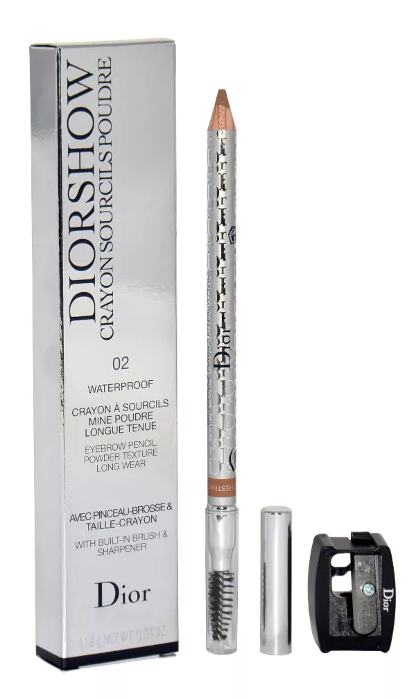 Dior Diorshow Powder Eyebrow Pencil 02 Chesnut 1, 1,19g antakių modeliavimo paletė