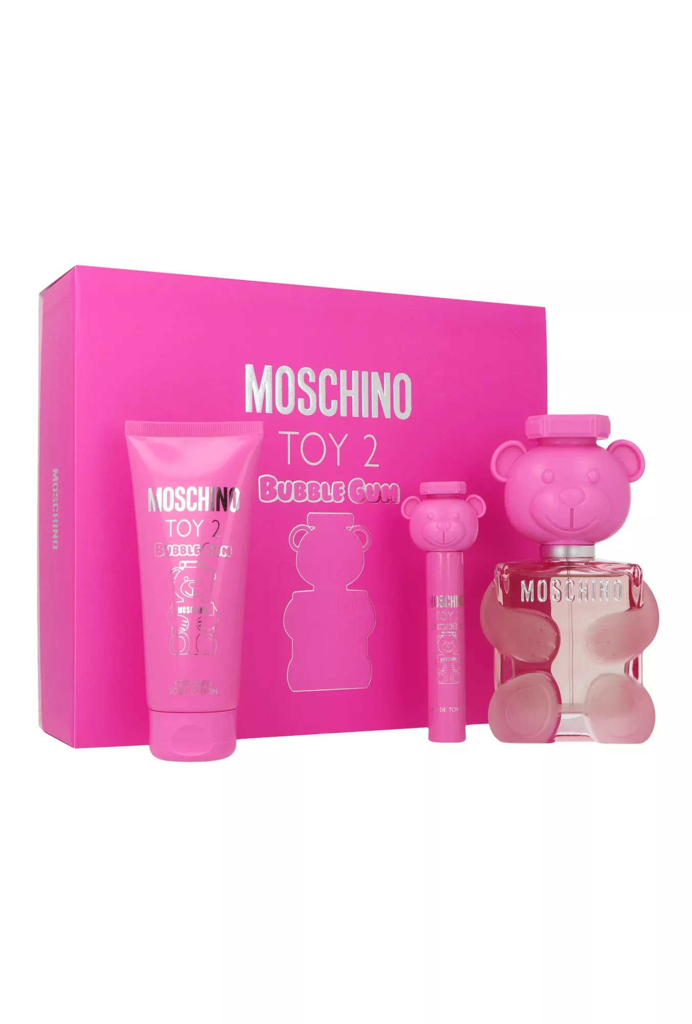 Moschino Zestaw  Toy 2 Bubble Gum Edt 100ml + Body Lotion 100ml + 100ml Kvepalai Moterims