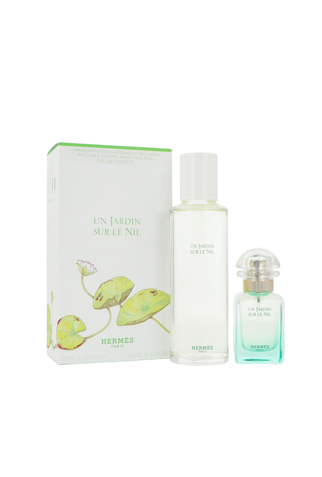 Hermes Un Jardin Sur Le Nil 30ml Edt 30ml + Refill Bottle Edt 125ml Kvepalai Unisex Rinkinys