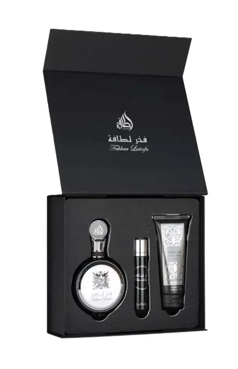 Lattafa Fakhar Men 100ml Edp 100ml + Edp 12ml + Shower Gel 100ml Kvepalai Vyrams Rinkinys