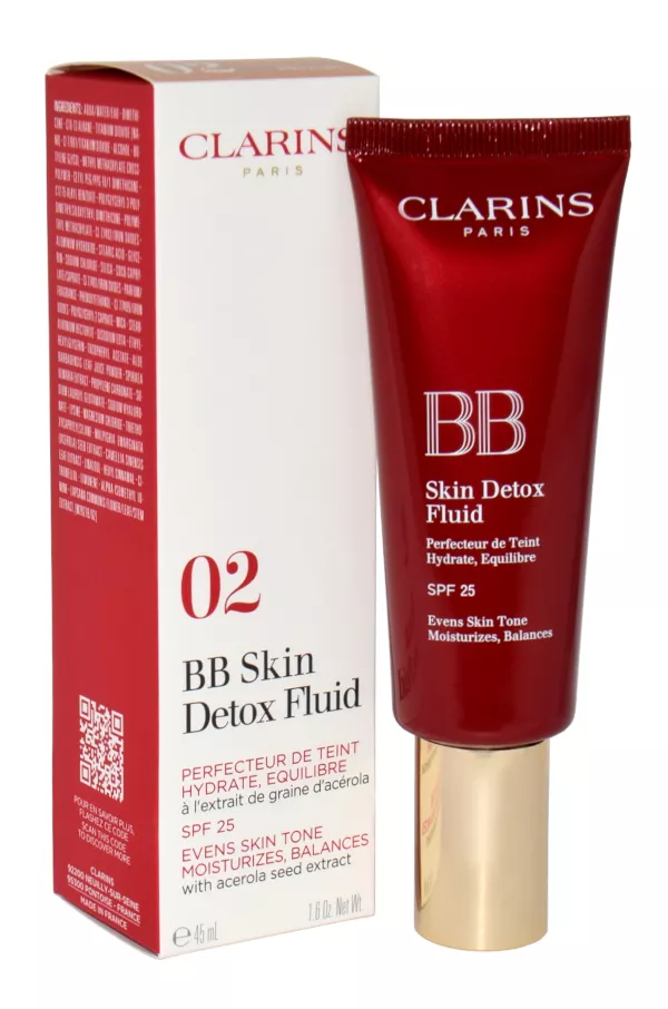 Clarins Bb Skin Detox Fluid 02 Medium 45ml CC kremas