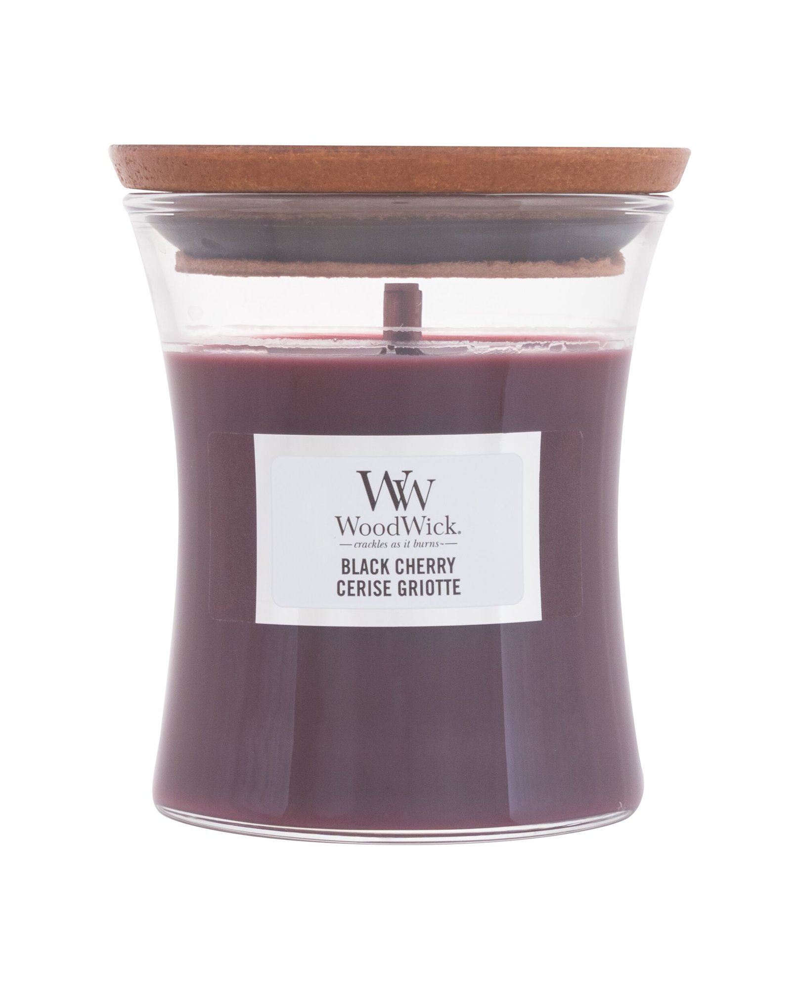 WoodWick Black Cherry 85g kvepianti žvakė