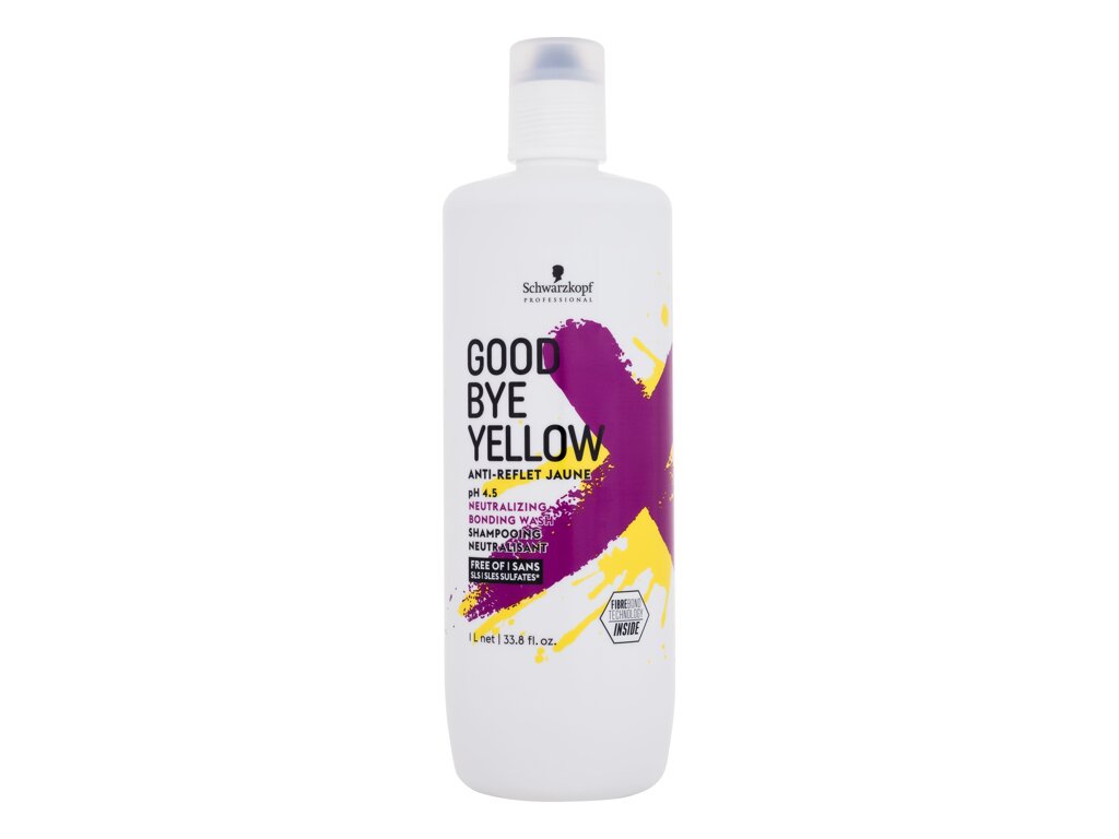 Schwarzkopf Professional Goodbye Yellow pH 4.5 Neutralizing Wash 1000ml šampūnas